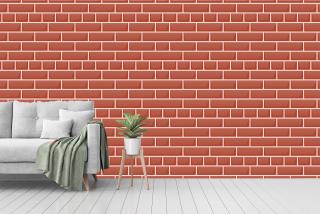 Brown Brick V1 | Seamless Pattern Wallpaper