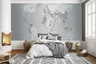Map Style V4 | Mural Wallpaper