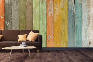 Wooden Strip V4 | Mural Wallpaper