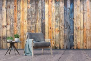 Wooden Strip V7 | Mural Wallpaper