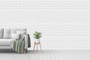 3D Fine White Brick