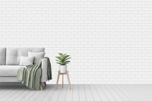 3D Smooth White Brick