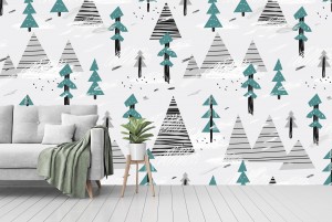 Creative Scandinavian Mountains and Trees