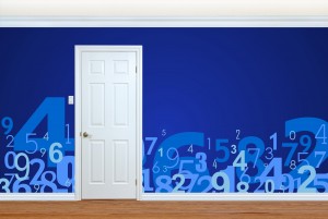 Digits In Blue Background V1