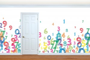 Digits In White Background V9